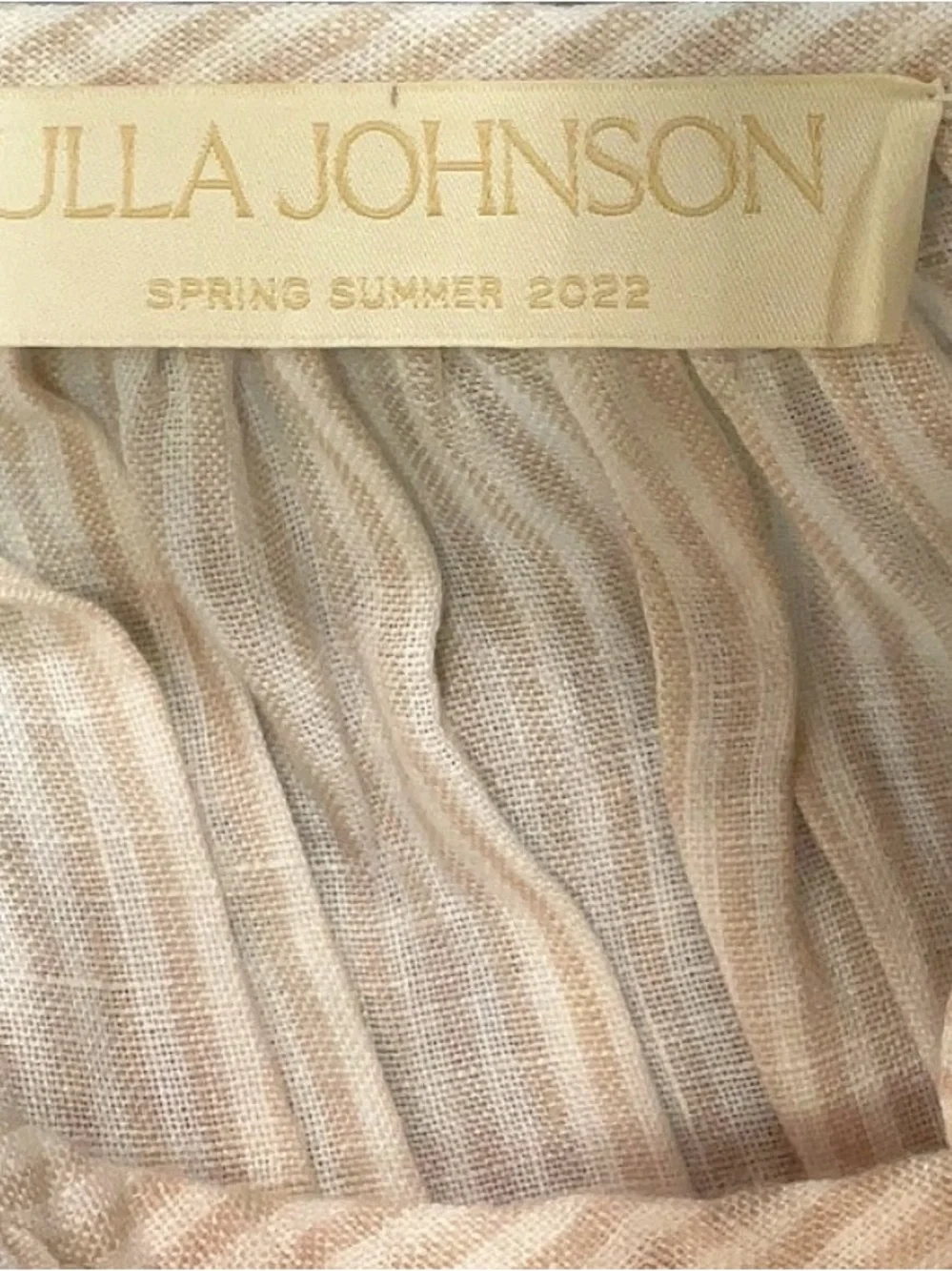 Ulla Johnson Rissa Midi Linen Dress size 0 Color Sand - Picture 4 of 5